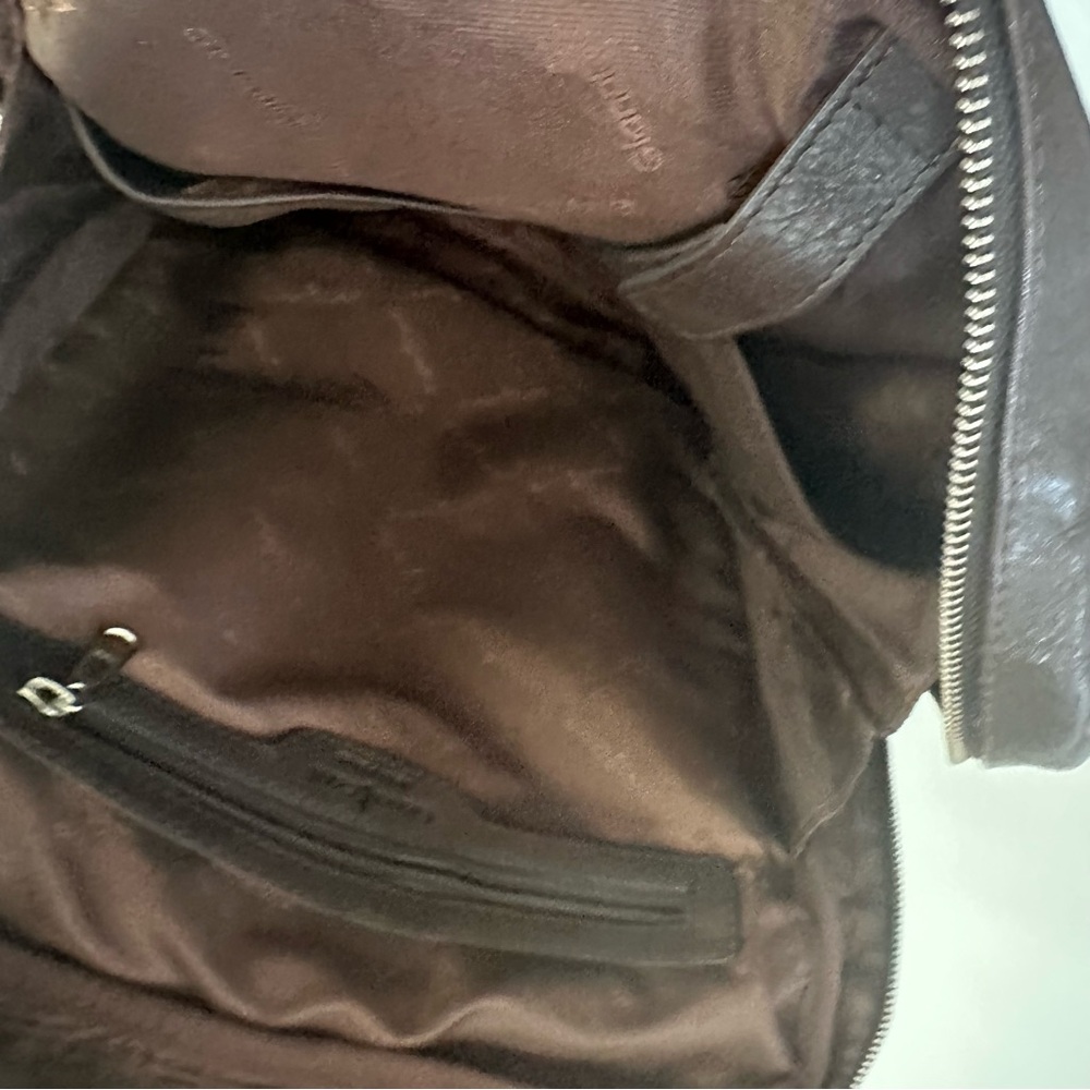 GIANNI CONTI - BROWN LEATHER BACKPACK - Picture 8 of 14